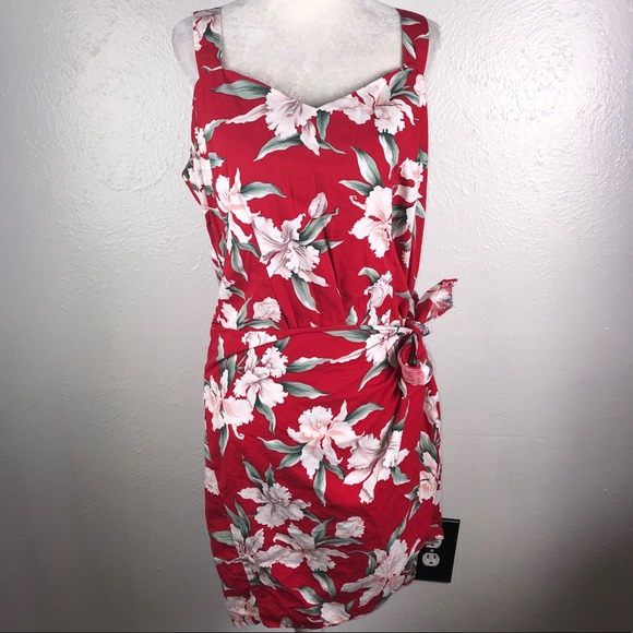 sarong hawaiian wrap dress